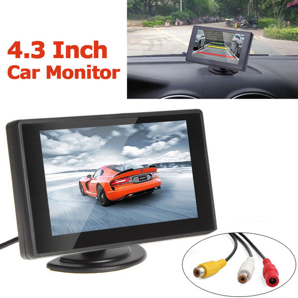 4.3 Inch TFT LCD Car Parking Rear View Monitor rearview camara night vision 2 Video Input for Reverse Camera DVD CMO_363