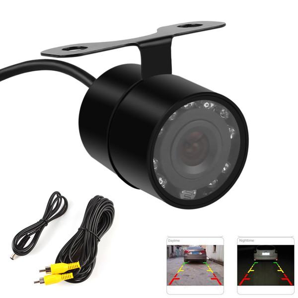 Car Rear View Camera IR Night Vision CMOS Camera 170 Degree Wide Angle Waterproof Auto Reversing Parking CAL_00Q