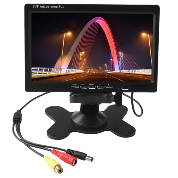 Freeshipping 7 inch 800x480 HD LCD Screen Rearview Display Backup Reverse System Monitor Support SD for Car / Warehouse