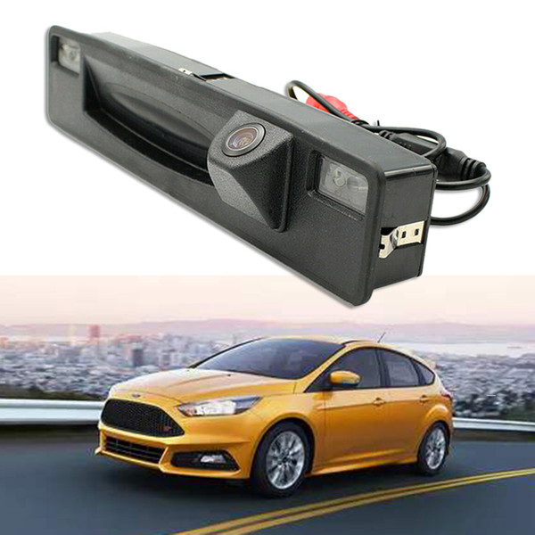 for Focus 2015-2017 Rear View Camera for Car Parking with Handle Car Trunk HD CCD