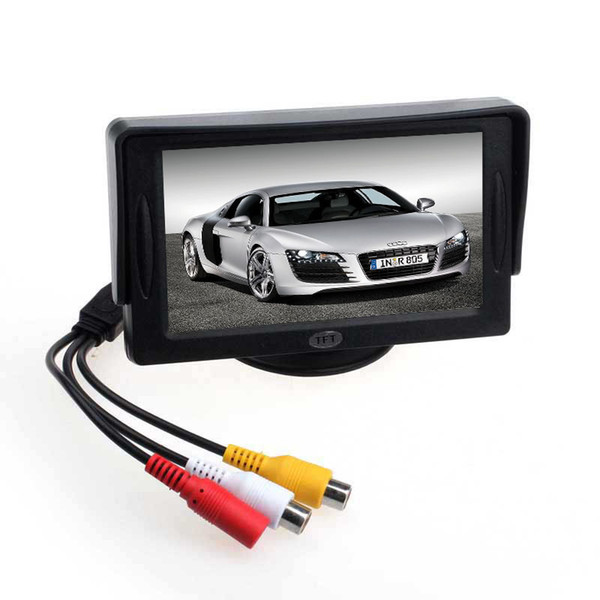 New Car 4.3' TFT LCD Color Rearview Monitor for DVD GPS Reverse Backup Camera