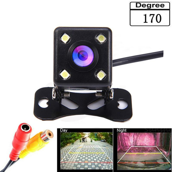 Car Rear View Camera Waterproof 170 Degree HD CCD 4 LED Night Vision Night Parking Assistance Auto Accessories Car Styling