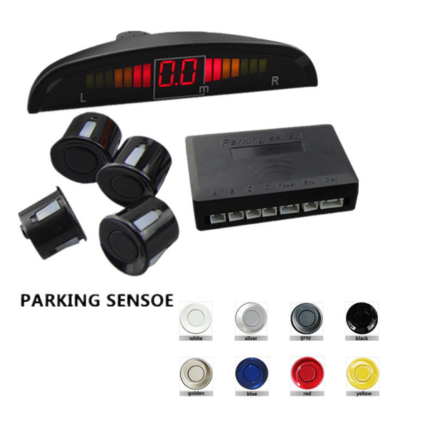 Car LED Parking Sensor Monitor Auto Reverse 22mm Sensor 8 Colors To Choose Backlight Display Free Shipping