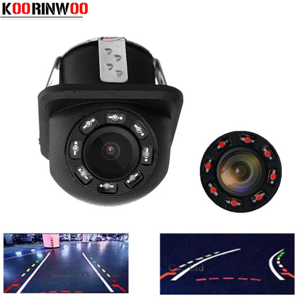 Koorinwoo Dynamic trajectory Car Rearview camera Parking Line Car Rear view Camera Back up Parking Assistance Video RCA/AV Input