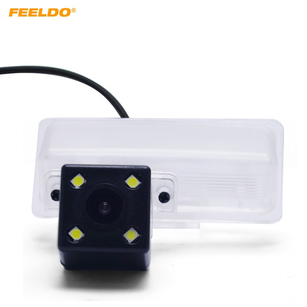 FEELDO Car Rear View Camera With 4-LED For Nissan Bluebird/Tiida/New Teana Parking Backup Camera Kit #5448