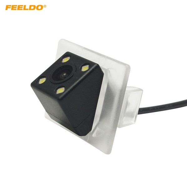 FEELDO Car CCD Rear View Camera with LED light for Mitsubishi Galant Sport Reversing Parking Camera #5695