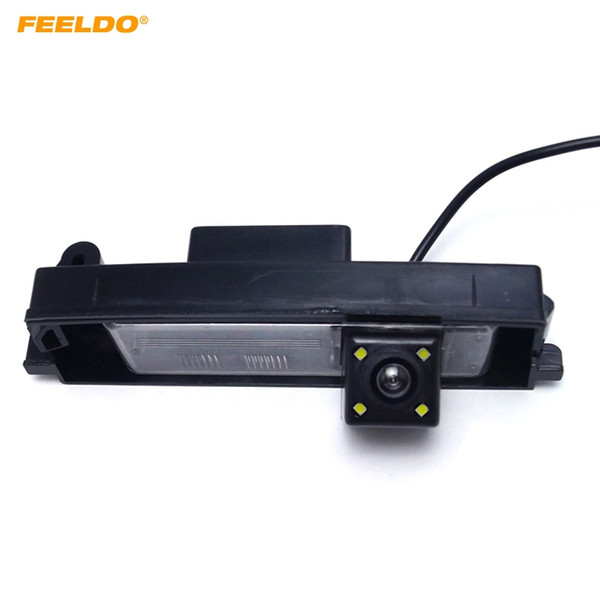 FEELDO Special Car Rearview Camera With LED For Toyota RAV4/Porte/Platz/Vitz/Yaris Hatchback Reversing Camera #5707