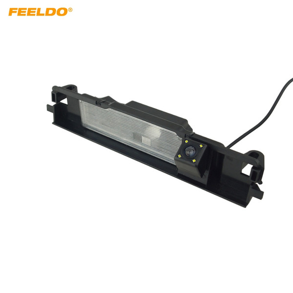 FEELDO Car Rear View Camera with LED For Toyota Yaris/Belta XP90 (05~13) Hatchback 5-door Backup Parking Camera #5924