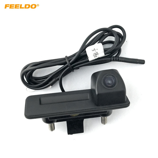 FEELDO Special Car Rearview Trunk Handle Parking Camera For Skoda 2015 Octavia/Fabia/Superb/Rapid Spaceback #2803