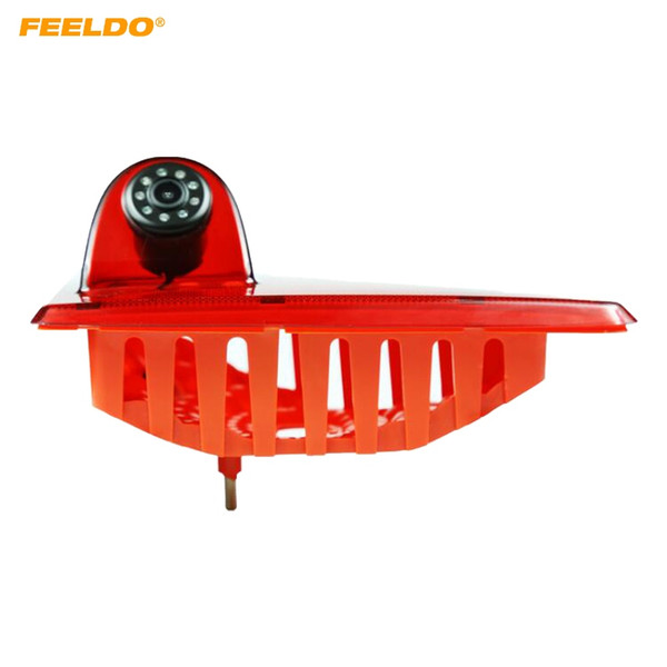 FEELDO Car Rear View Brake Light Camera For Renault Master Nissan NV400 Opel Movano LED IR Brake Light Backup Camera #1783