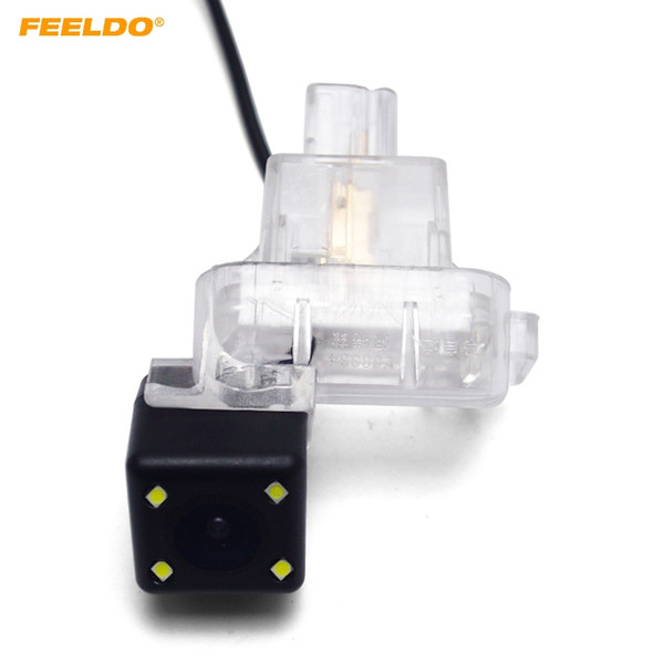 FEELDO Car Rear View Camera With LED For Mazda 3 Hatchback (Axela) Mazda 6 ATENZA Reversing Backup Camera #5710