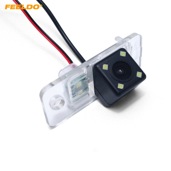 FEELDO Special Car Rear View Camera With LED Light For Audi A3/A6 Sedan Parking Reversing Camera #6181