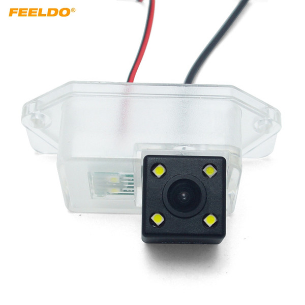 FEELDO Car Backup Rear View Camera with LED For Mitsubishi Lancer/Lancer Evolution/Outlander Reversing Camera #5922