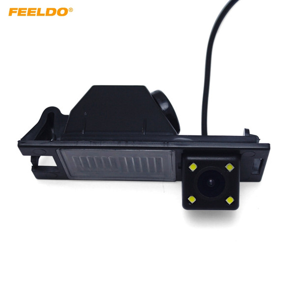 FEELDO Waterproof Car Backup Rear View Camera With LED Light For Hyundai IX35 New Tucson Reversing Park Camera #5927