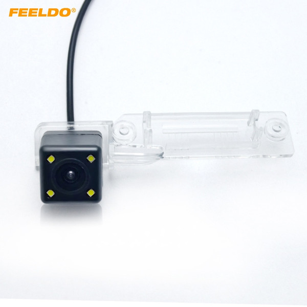 FEELDO Car Parking Rear View Camera With LED For VW Touran/Caddy/Jetta/Sagitar/Golf/PASSAT B5/B6/Chery A5/G5 #5923