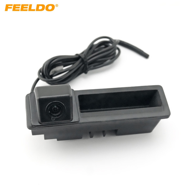 FEELDO Car Rear View Parking Trunk Handle Camera For Audi A6L/2011 Q7 A4/2011 12 Backup Camera #2061