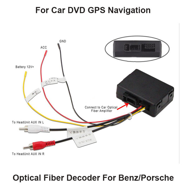 Krando Fiber box car dvd for Benz Porsche MOST fiber optics power amplifier (aftermarket android unit adapter)