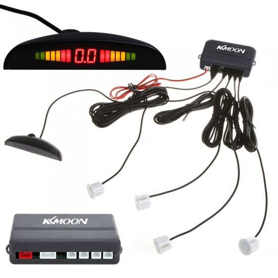 KKmoon Car Parking Sensor System Auto Parktronic LED With 4 Sensors Reverse Backup Reversing Radar Detector LED Digital