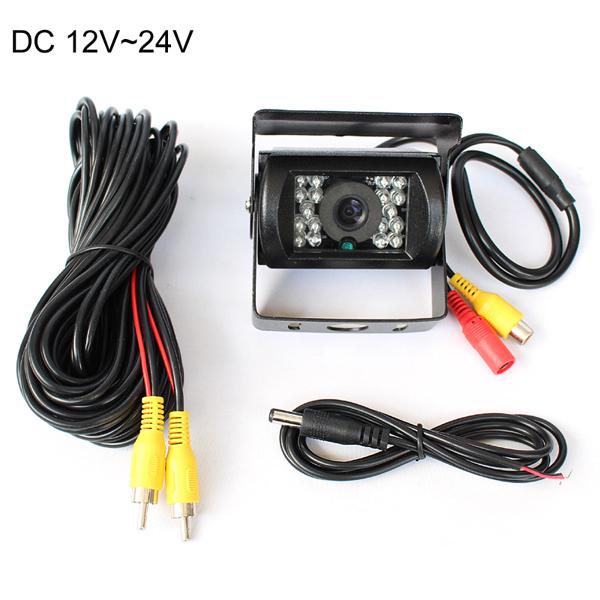 12-24V HD CCD IR Night Vision Waterproof Car parking Rear View Camera Backup Reverse Camera for Bus Truck Van 120 Degree