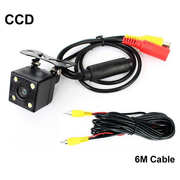 Waterproof 4 LED Night Vision Car CCD Rear View Camera Parking Reverse Camera 170 Degree Wide Angle