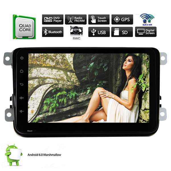 Quad Core Android 6.0 Eincar Car Stereo GPS Navigation For Volkswagen Double Din Headunit car no DVD CD Radio Receiver Phone Mirroring