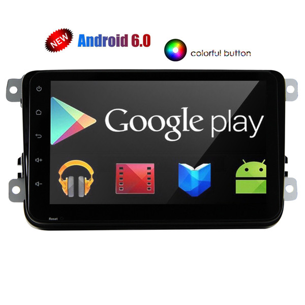 Double Din Car Radio Stereo Quad-core Android 6.0 Stereo System 8'' Capacitive touchscreen Headunit GPS Navigation Bluetooth 4G/3G WIFI OBD2