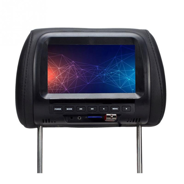 Universal 7 inch TFT LED screen Car MP5 player Headrest Car Monitor Support AV/USB/SD input/FM/Speaker/Car camera screen