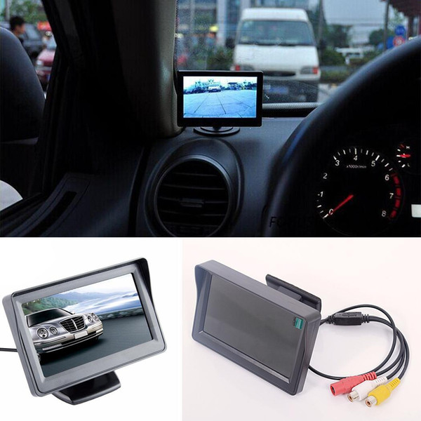 Rear View Mirror Reverse Camera LCD Screen Power Line 10%-90% Display -40-85 -20-60 Car Monitor For Universal