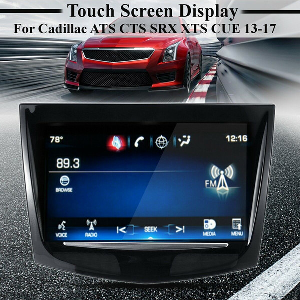 FREE DHL SHIPPING New brand touch screen use for Cadillac CUE CTS SRX XTS car DVD GPS navigation LCD panel touch display digitizer