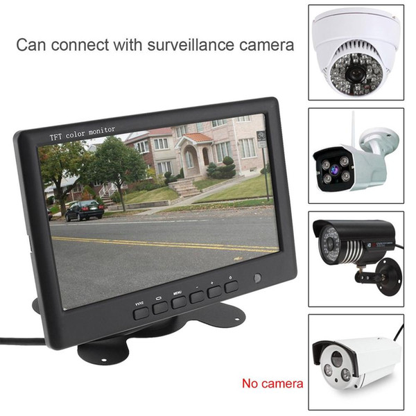 Car Styling 7 Inch Car Monitor Color Lcd Screen Parking System Monitor For Reverse Rear View Camera