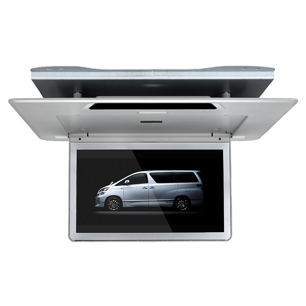 Top quality 13.3 inch ultra slim car roof mounted monitor 1920x1080 mp5 Player USB SD FM IR 1080P video HDMI flip down for Toyota Alphard