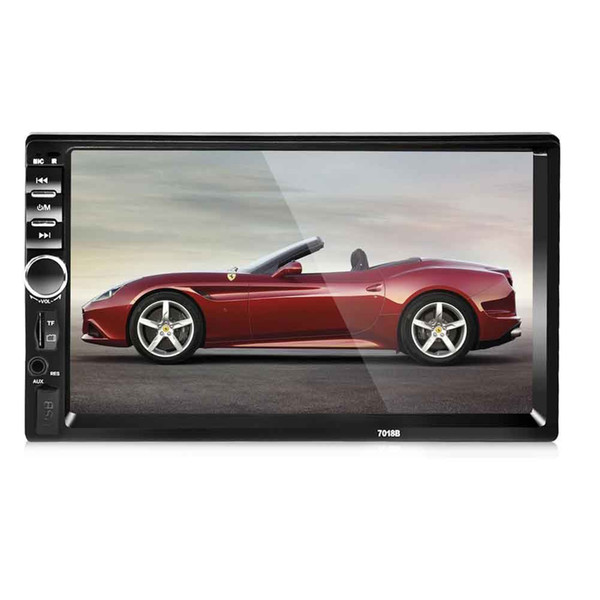 7018B 2-Din 7-inch Screen Car Bluetooth MP5 Player With Stereo Radio Rear View