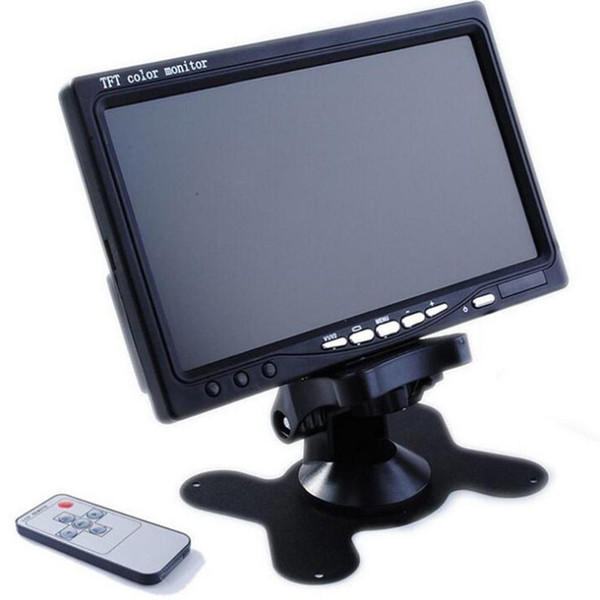 7 inch display LCD desktop with sun visor display reversing camera car