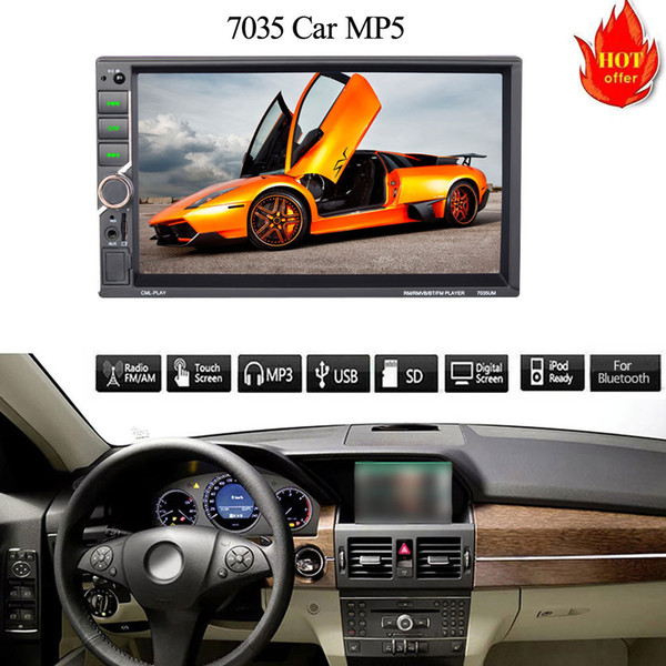 Car Video Player Screen 7 Inch Hd Mp5 Player Press Digital Display Car Radio FM USB Bluetooth Audio Radio Multimidia MP5