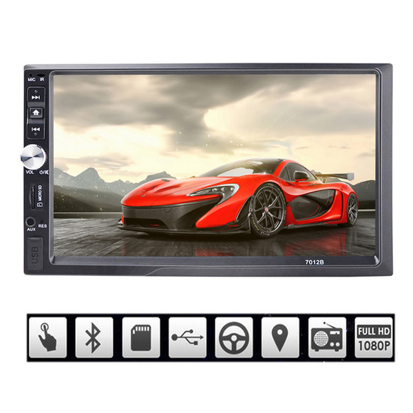 7 inch Radio 2 Din General Car Autoradio LCD Touch Screen Car Radio Player Bluetooth Car Audio Support Rear View Camera 7012B