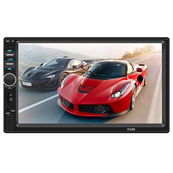 7 inch Car MP5 Player 2 din Autoradio USB FM Bluetooth Stereo Audio Support Rear View Camera 7018B