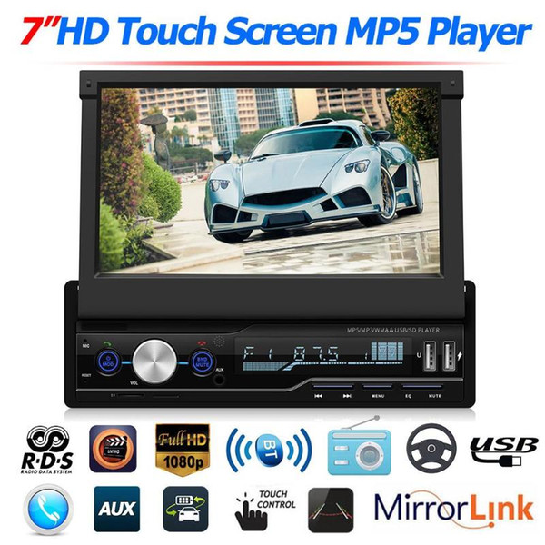 7 Inch Car Stereo MP5 Player RDS FM AM Radio Bluetooth USB AUX Head Unit Car Video Players SWM T100 Autoradio