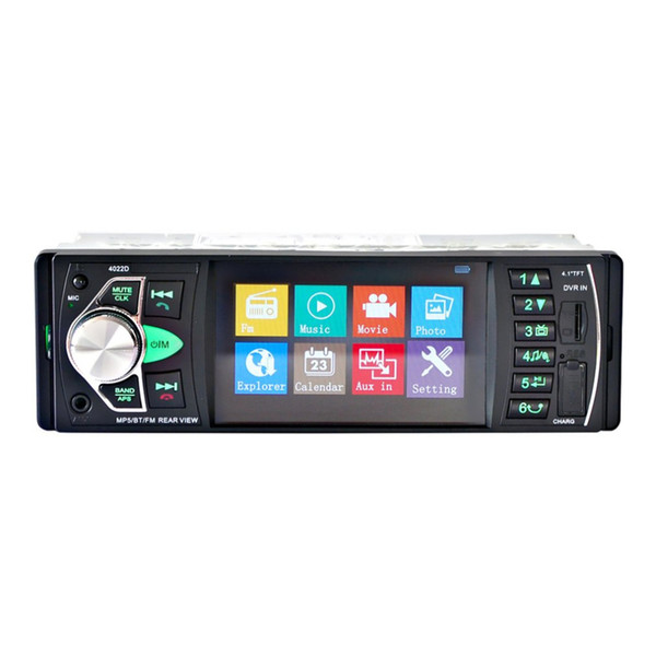 Automobile 4.1inch TFT HD Digital Screen Car Styling DVD Audio MP5 Player Radio FM Transmitter Bluetooth Support Hands-free Call