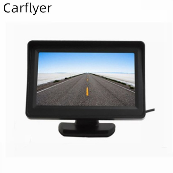 Car Rear View Camera Reversing Parking System 4.3 inch TFT LCD Rearview Fold Monitor Waterproof Night Vision Backup Camera