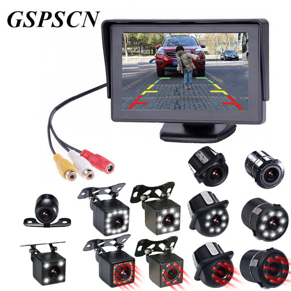 GSPSCN Car Accessories Rear View Camera Parking Backup Reaverse Camera with Waterproof Night Vision for Car DVD Monitor Mirror