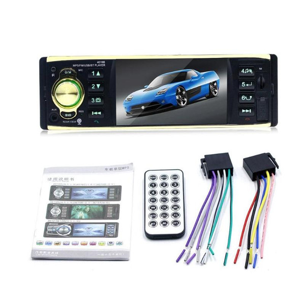 Car Radio 1Din MP5 HD Multimedia Support USB / AUX / FM Rearview Mirror Camera Handsfree Steering Wheel Remote Control Radio