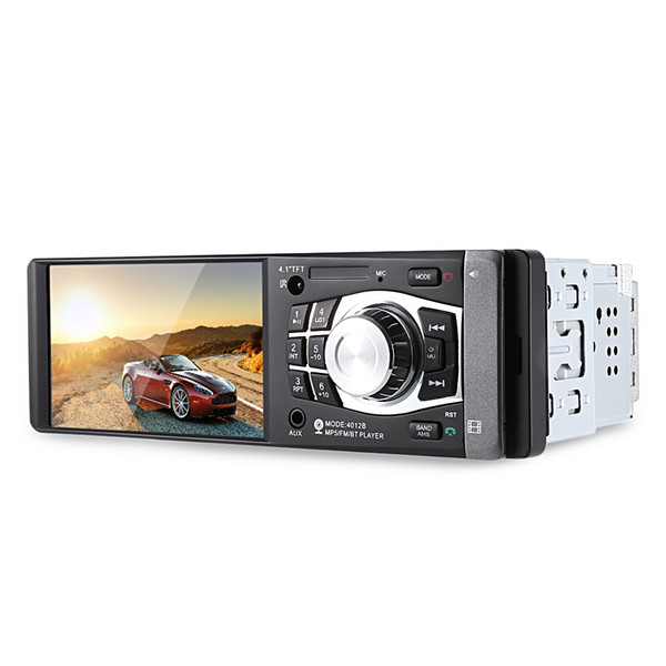 Radio Car MP4 MP5 Player 1 Din 4.1 Inch Video Player With Rearview Camera Bluetooth Remote Control Stereo AUX FM USB TF For Cars +B