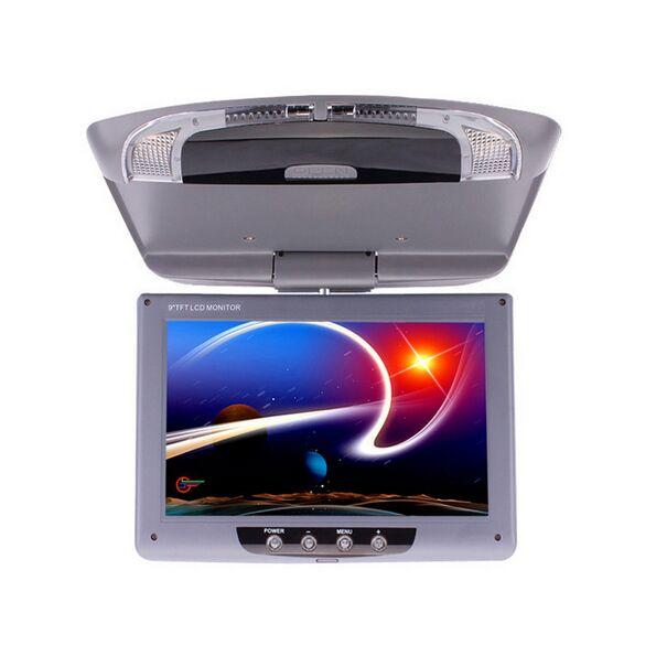 9 Inch Car Monitor Roof Mount Car LCD Color Monitor Flip Down DVD Screen Overhead Multimedia Video Ceiling Roof mount Display car monitor