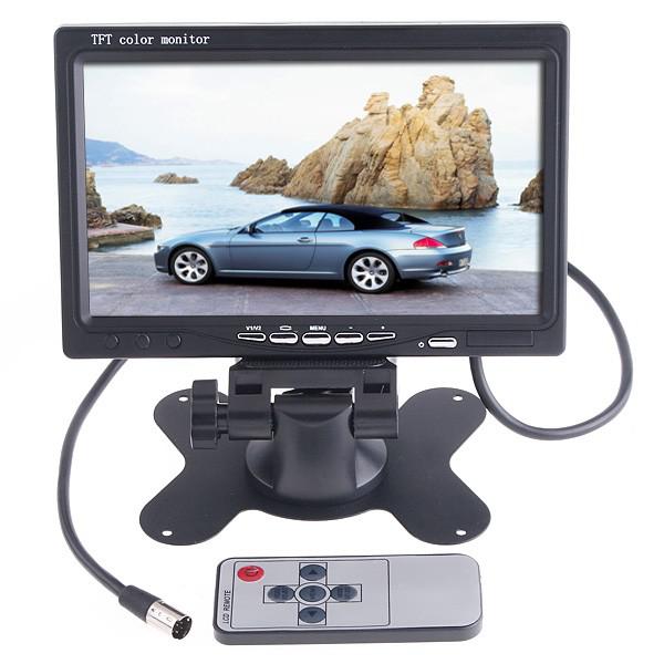 New 7 inch Color TFT LCD Car Rear View Monitor Work With Car DVD/ Reversing camera