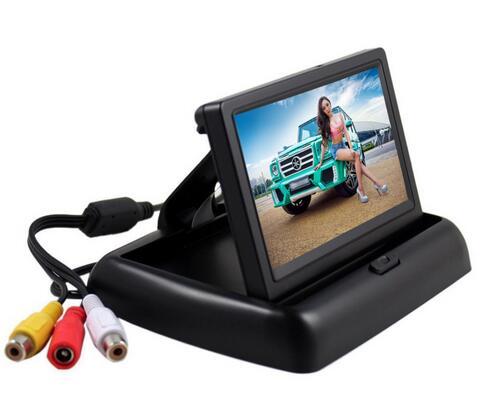 4.3 inch HD Foldable Car Rear View Monitor Reserving Color Digital LCD TFT Display Screen Backup Truck Vehicle RearView Monitors