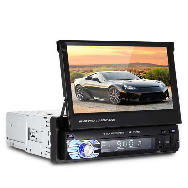 Universal 7.0 inch TFT LCD Screen MP5 Car Multimedia Player with Bluetooth FM Radio Steering Wheel Learning Brake Prompt