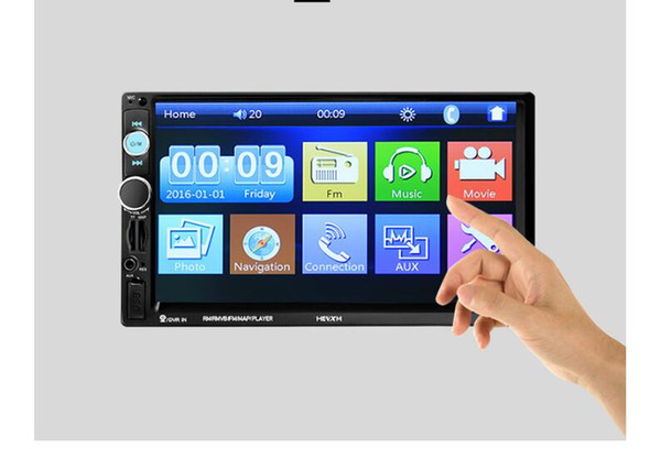 7-inch universal car mp5 player GPS navigation machine reversing priority Bluetooth hands-free card machine