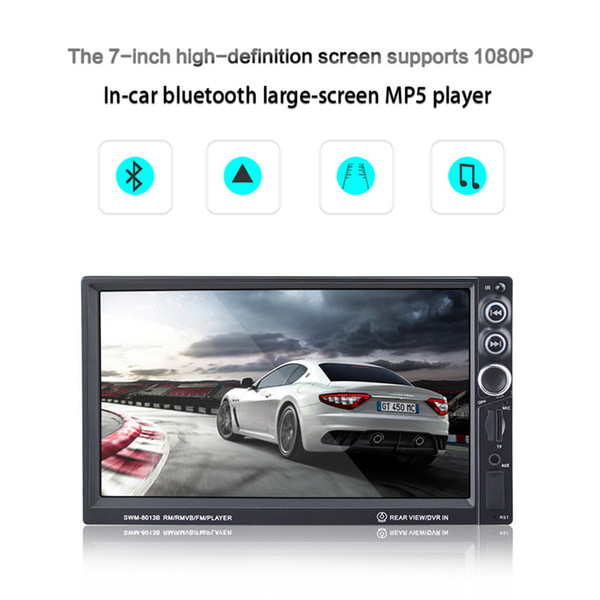 Multi function 7 Inch HD Touch Screen Bluetooth-Enabled Car MP4 Player FM Radio Double Din DVD Audio & Video