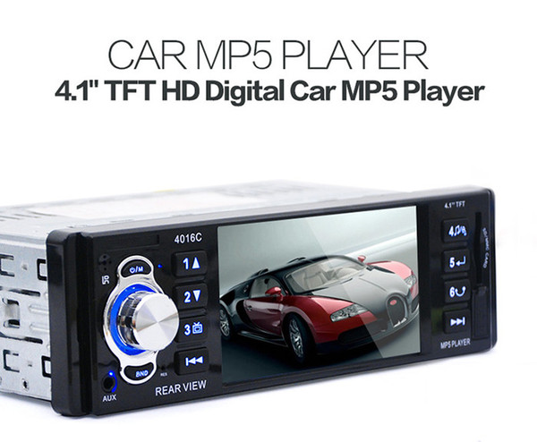 Universal YT-4016C 12 V 4.1 Inch One Din TFT HD Digital Car MP5 Player High Definition video playing FM Radio with USB SD AUX Interfaces