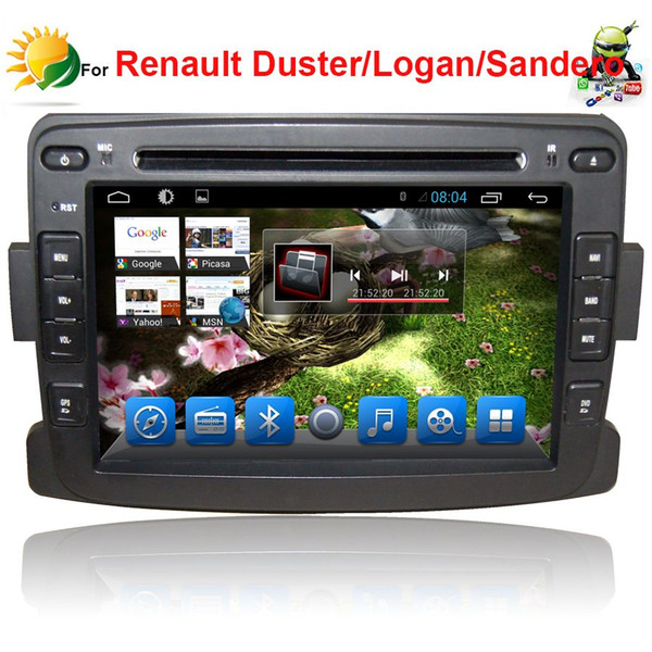 Android car stereo for Renault Duster car dvd player with gps navigation 3G WIFI 1 din 7 inch touch screen car radio Bluetooth